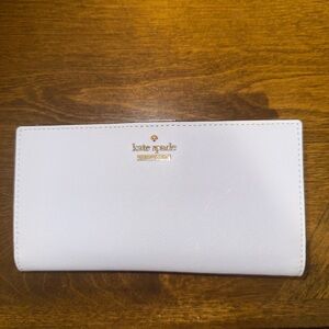 Kate Spade blue Wallet with Gold Accents